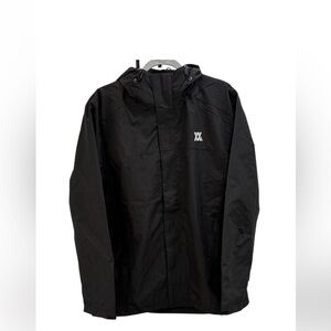 NWT Dixxon Company Tech Jacket Hooded Windbreaker Black X-LARGE